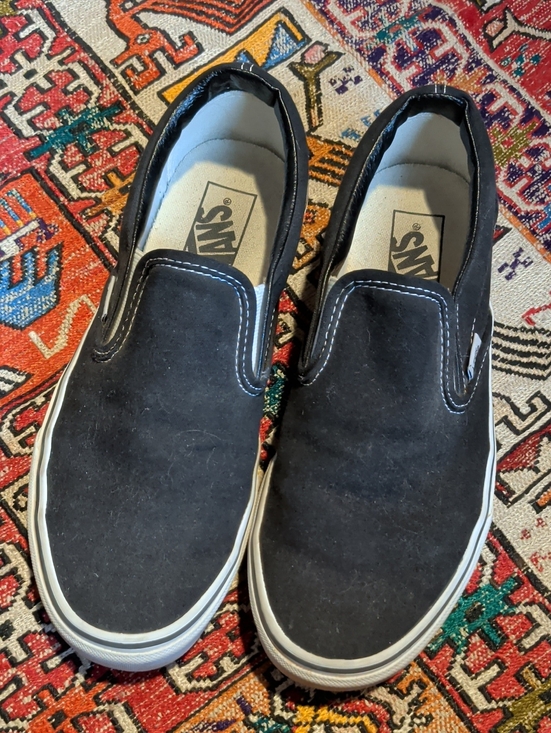 Vans Shoes - Black Slip On Vans